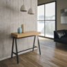 Consolle allungabile 90x40/196 cm Banco Small Premium telaio Antracite