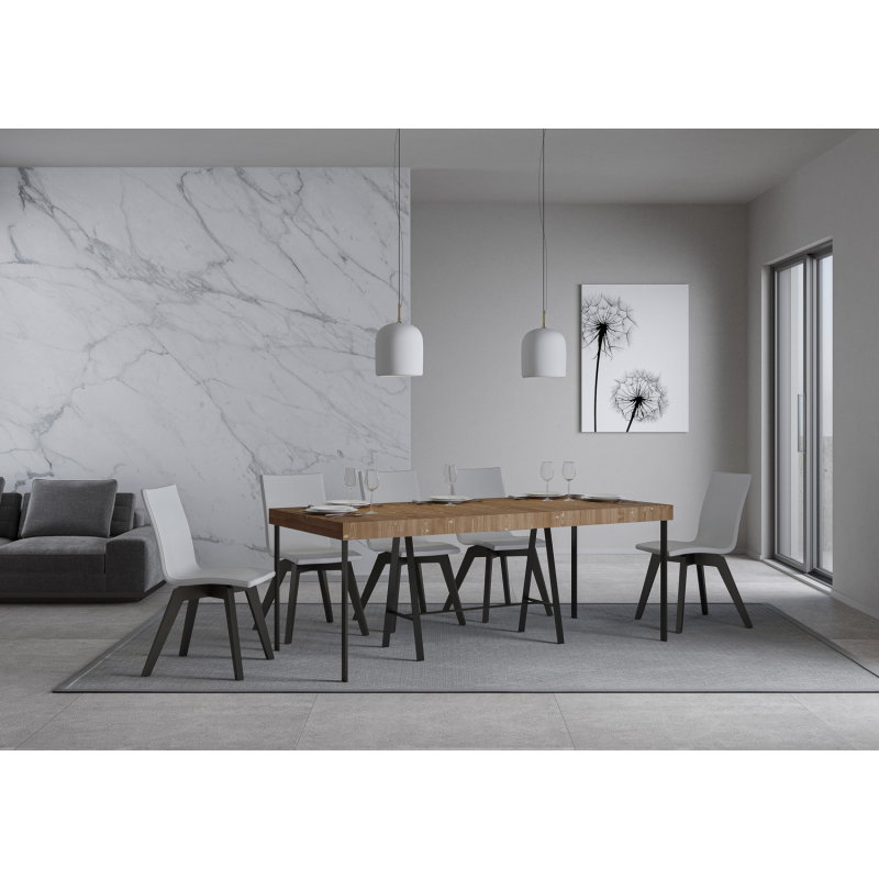 Consolle allungabile 90x40/190 cm Banco Small Premium telaio Antracite