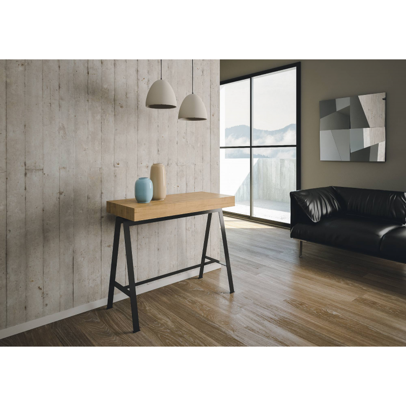 Consolle allungabile 90x40/300 cm Banco Premium telaio Antracite