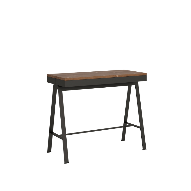 Consolle allungabile 90x40/190 cm Banco Small Evolution telaio Antracite