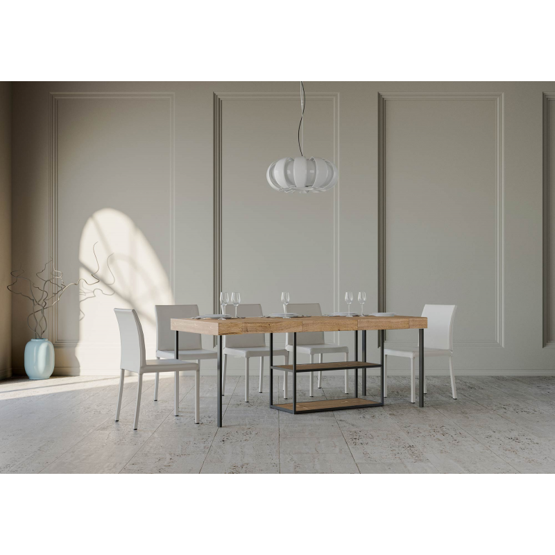 Consolle allungabile 90x40/196 cm Plano Small Premium telaio Antracite