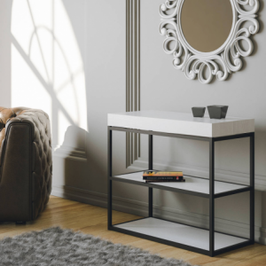 Zoom Consolle allungabile 90x40/300 cm Plano telaio Antracite