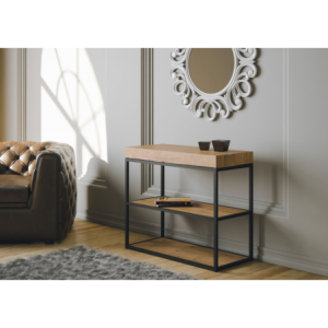 Zoom Consolle allungabile 90x40/300 cm Plano Premium telaio Antracite