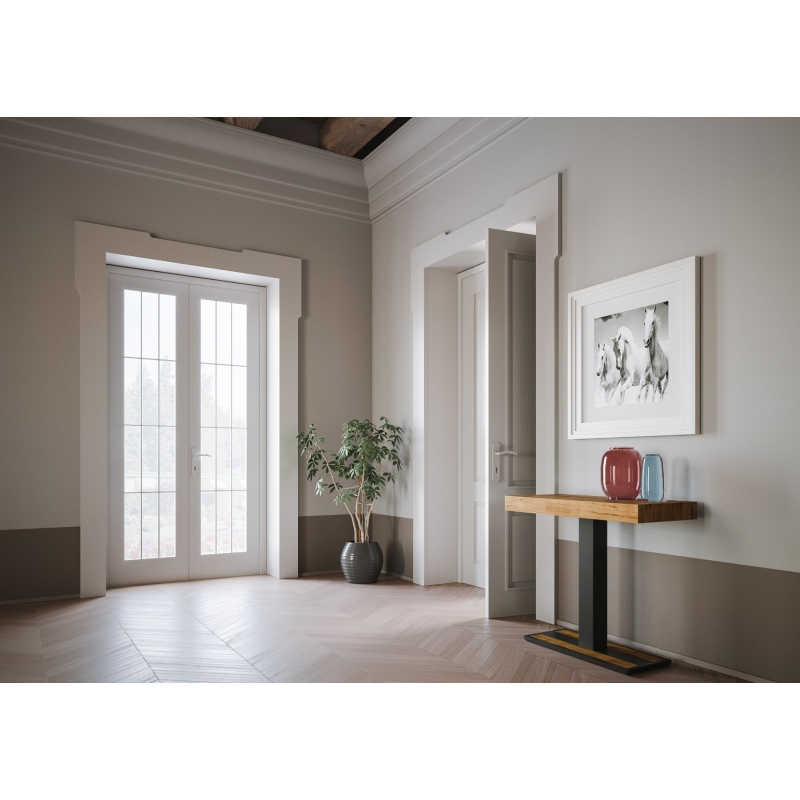 Consolle allungabile 90x40/300 cm Capital Premium telaio Antracite