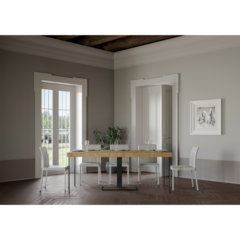 Consolle allungabile 90x40/300 cm Capital Premium telaio Antracite