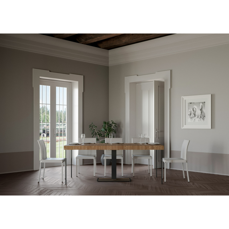 Consolle allungabile 90x40/290 cm Capital Premium telaio Antracite
