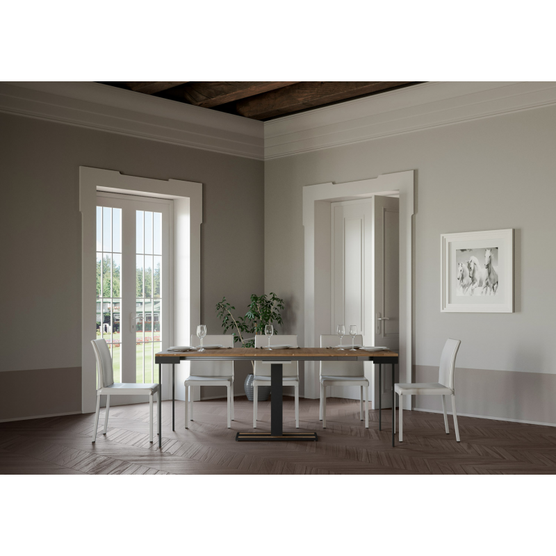 Consolle allungabile 90x40/190 cm Capital Small Evolution telaio Antracite