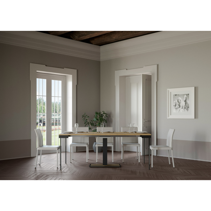 Consolle allungabile 90x40/300 cm Capital Evolution telaio Antracite