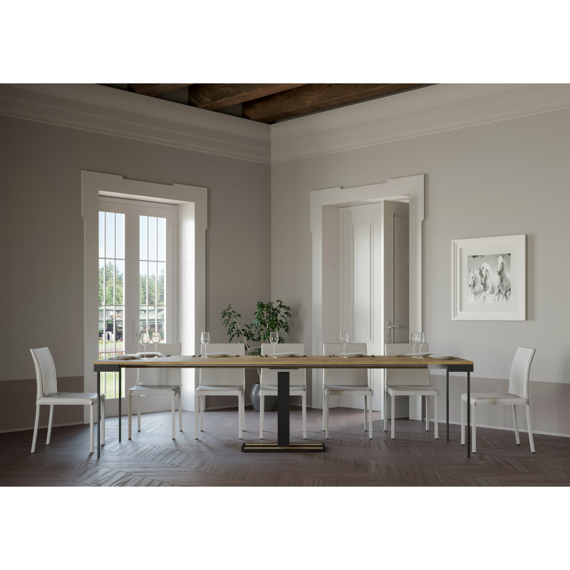 Consolle allungabile 90x40/300 cm Capital Evolution telaio Antracite