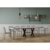 Consolle allungabile 90x40/300 cm Xenia telaio Antracite