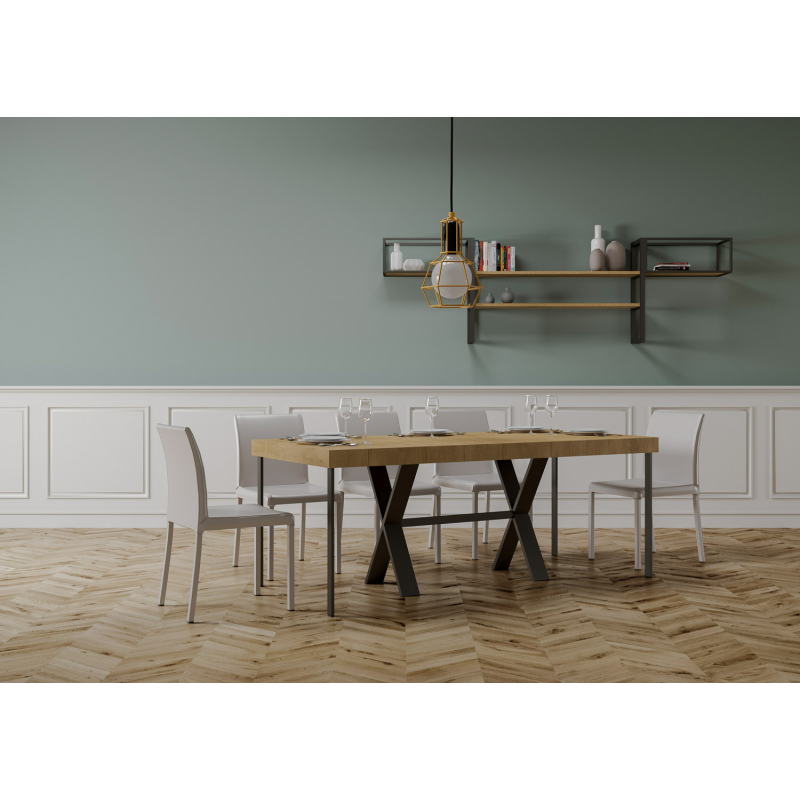 Consolle allungabile 90x40/300 cm Xenia Premium telaio Antracite