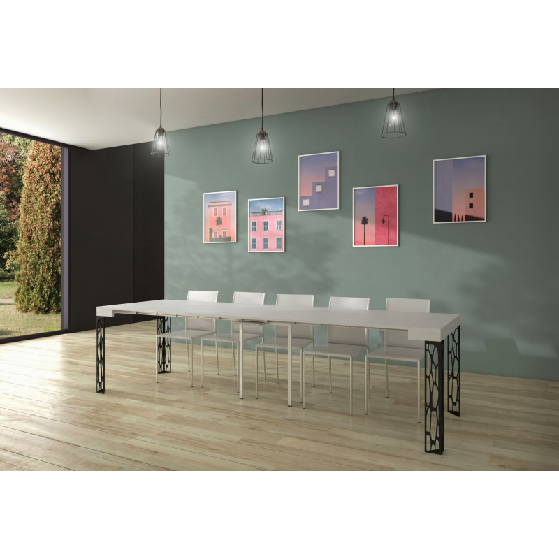 Consolle allungabile 90x40/300 cm Ghibli telaio Antracite