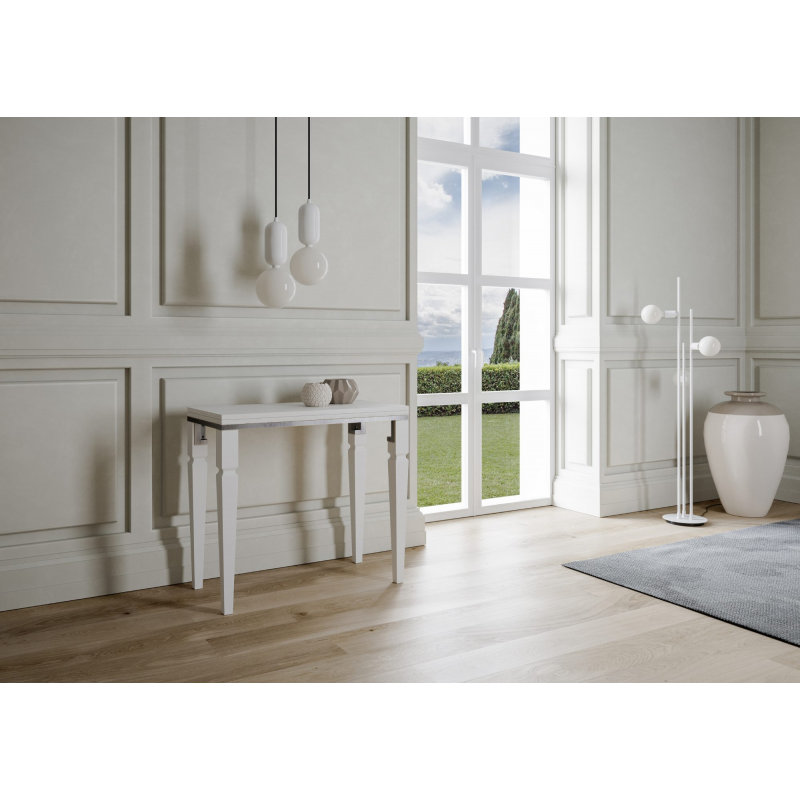 Consolle apribile 90x45/90 cm Impero Libra telaio Grigio