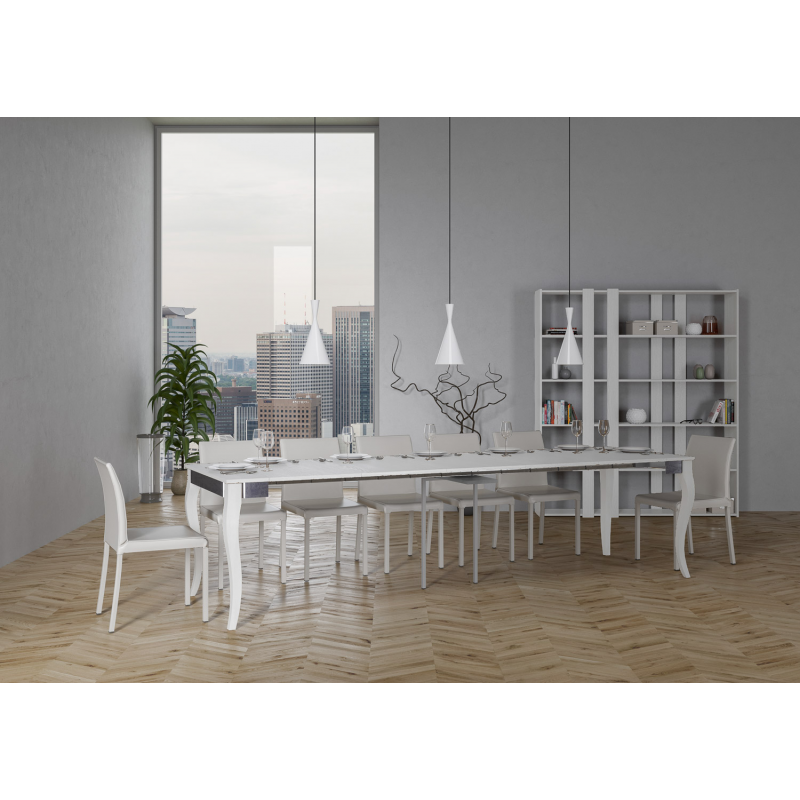 Consolle allungabile 90x40/300 cm Olanda Iron telaio Grigio