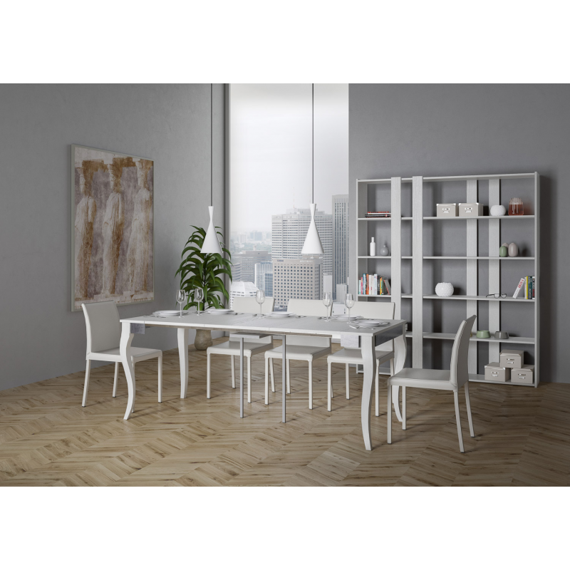 Consolle allungabile 90x40/300 cm Olanda Iron telaio Grigio