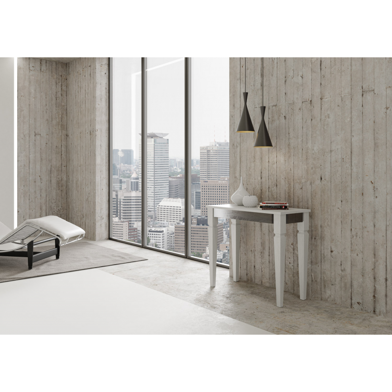 Consolle allungabile 90x40/196 cm Impero Iron Small telaio Grigio