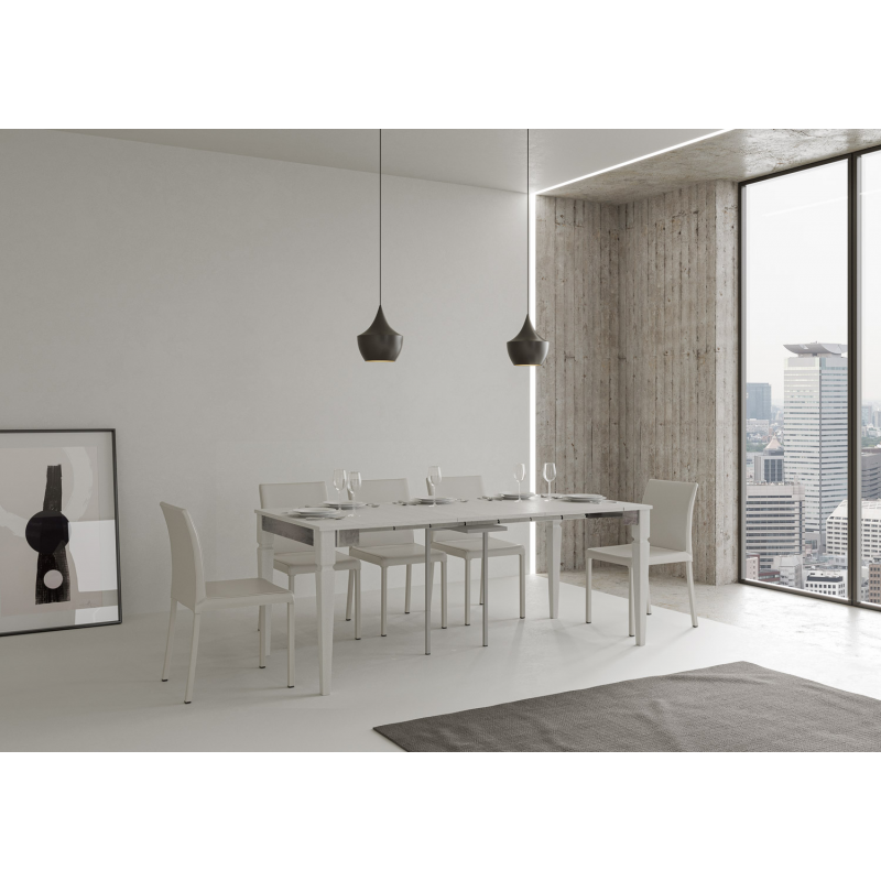 Consolle allungabile 90x40/196 cm Impero Iron Small telaio Grigio