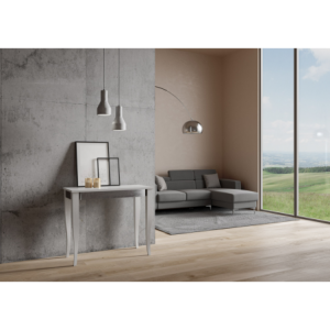 Consolle allungabile 90x40/196 cm Sciabola Iron Small telaio Grigio
