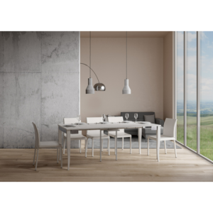 Zoom Consolle allungabile 90x40/196 cm Sciabola Iron Small telaio Grigio