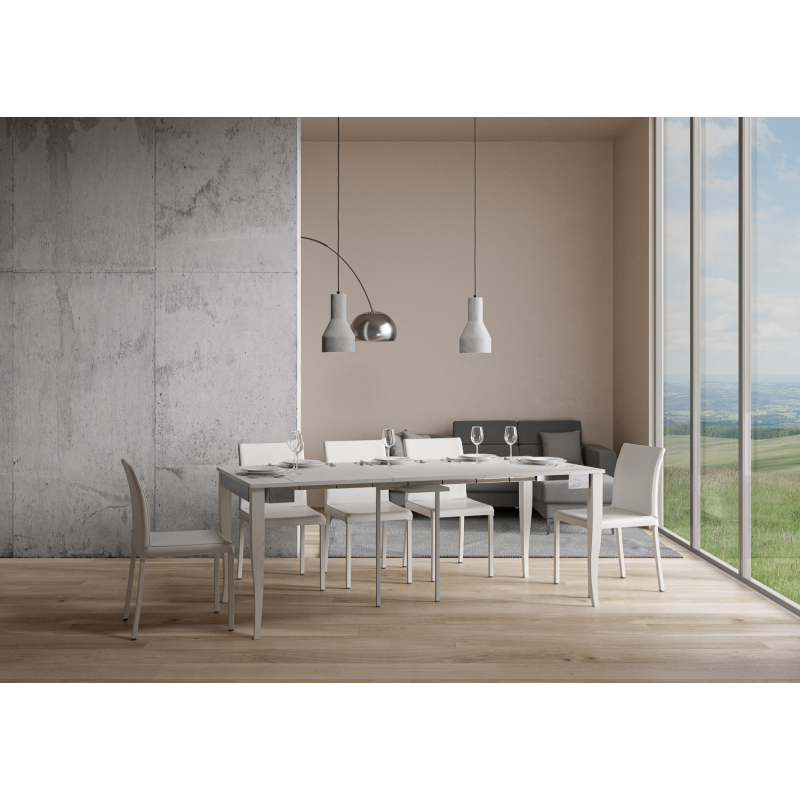 Consolle allungabile 90x40/196 cm Sciabola Iron Small telaio Grigio