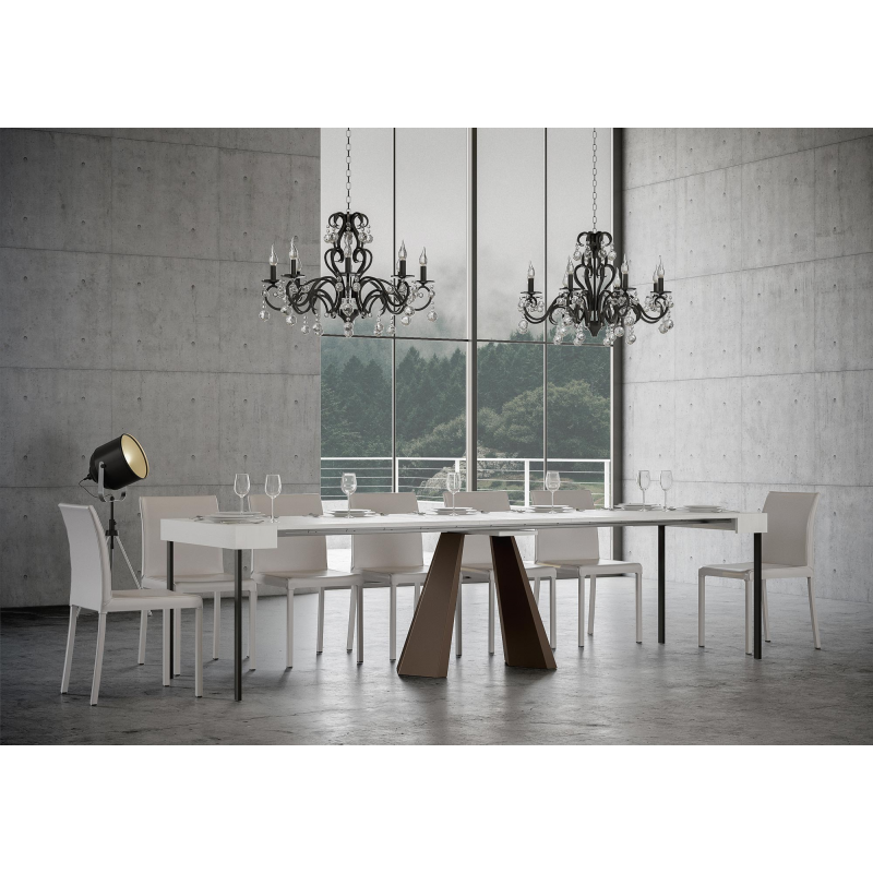 Consolle allungabile 90x40/300 cm Diamante telaio Orso