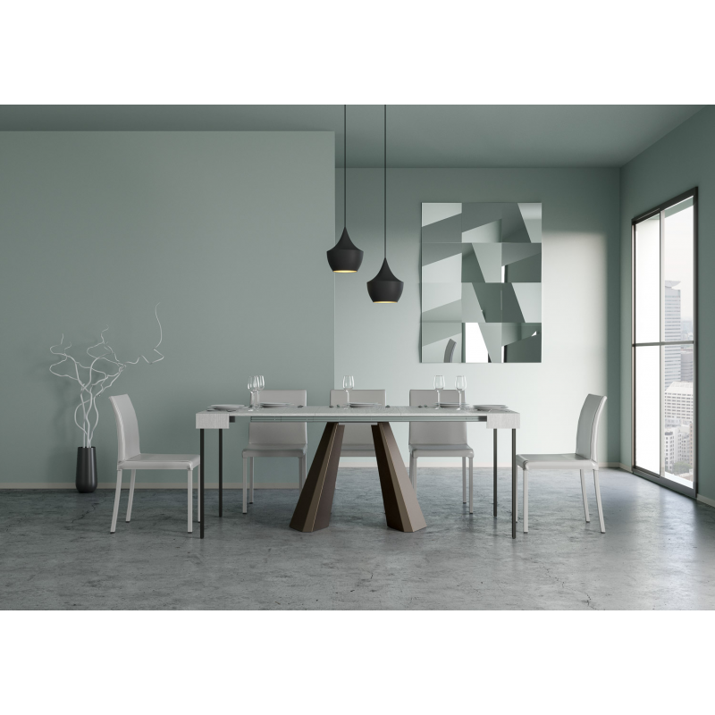 Consolle allungabile 90x40/300 cm Diamante telaio Orso