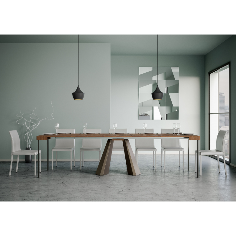 Consolle allungabile 90x40/290 cm Diamante telaio Orso