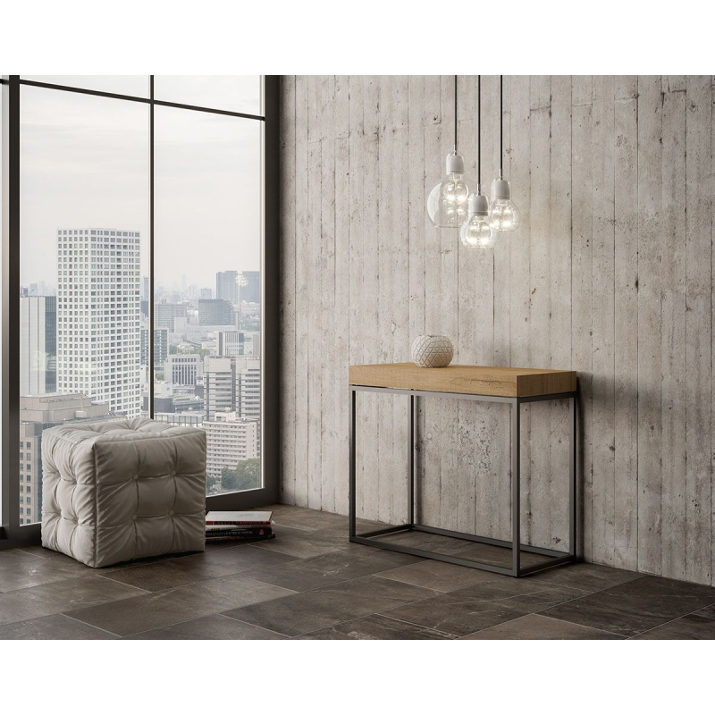 Consolle allungabile 90x40/196 cm Nordica Small Premium telaio Antracite