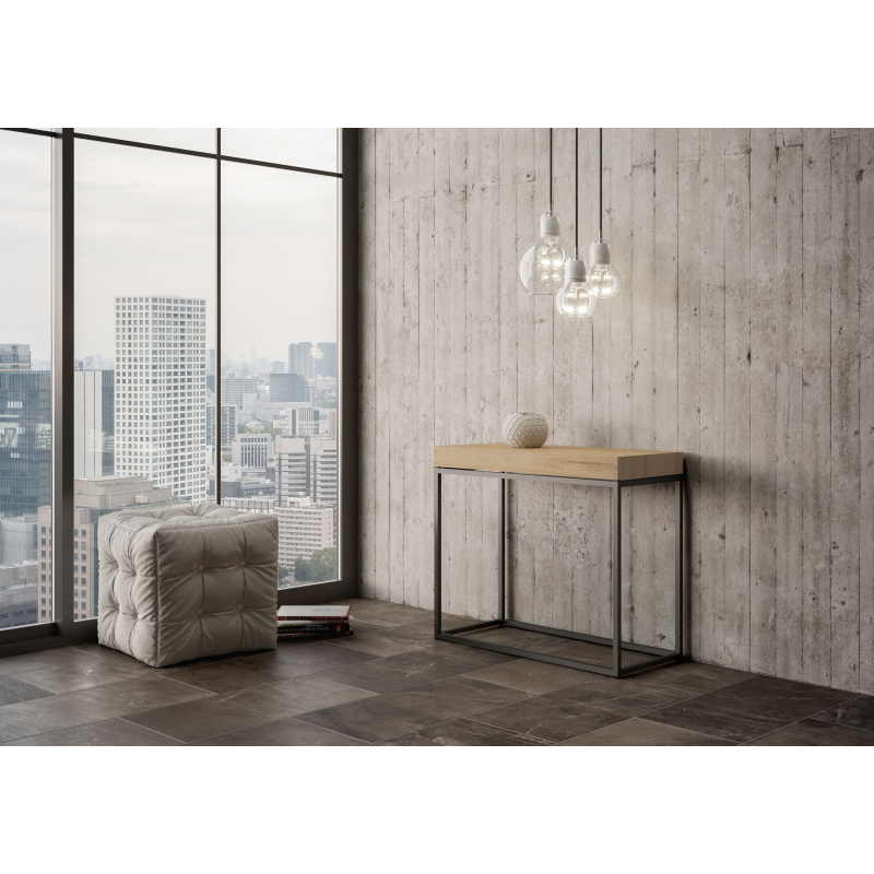 Consolle allungabile 90x40/300 cm Nordica telaio Antracite