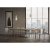 Consolle allungabile 90x40/300 cm Nordica telaio Antracite