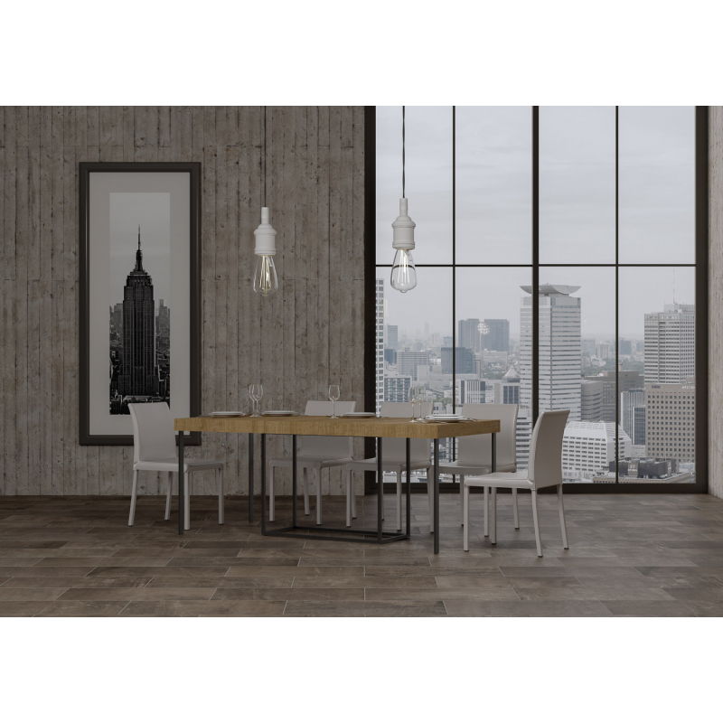 Consolle allungabile 90x40/300 cm Nordica Premium telaio Antracite