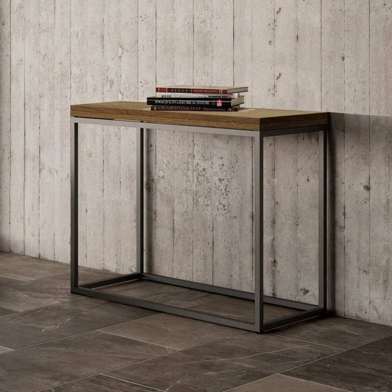 Consolle apribile 90x45/90 cm Nordica Libra telaio Antracite
