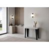 Consolle allungabile 90x40/196 cm Flame Premium telaio Antracite