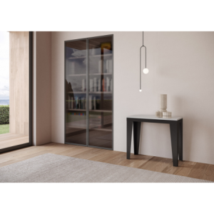 Zoom Consolle allungabile 90x40/196 cm Flame Small Evolution telaio Antracite