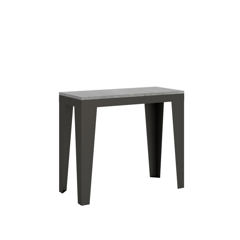 Consolle allungabile 90x40/196 cm Flame Small Evolution telaio Antracite
