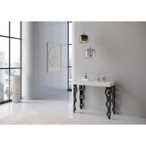 Zoom Consolle allungabile 90x40/196 cm Karamay Small telaio Antracite