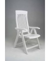 SET 2 POLTRONE PIEGHEVOLI FLORA IN POLIPROPILENE BIANCO MADE IN ITALY