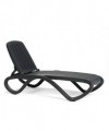 Lettino Tropico in polipropilene Made in Italy - set da 2 antracite