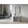 Consolle allungabile 90x40/196 cm Roxell Mix Small piano Bianco Frassino