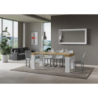 Consolle allungabile 90x40/300 cm Roxell Mix piano Bianco Frassino