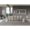 Consolle allungabile 90x40/300 cm Roxell Mix piano Bianco Frassino