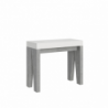 Consolle allungabile 90x40/196 cm Naxy Mix Small piano Bianco Frassino