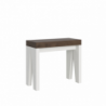 Consolle allungabile 90x40/196 cm Naxy Mix Small piano Bianco Frassino