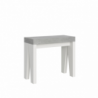 Consolle allungabile 90x40/196 cm Naxy Mix Small piano Bianco Frassino