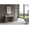 Consolle allungabile 90x40/196 cm Spimbo Mix Small piano Bianco Frassino