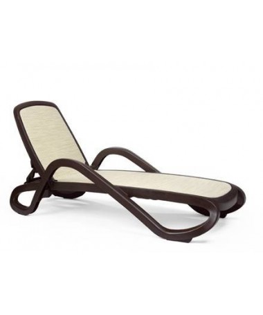 Lettino Alfa in polipropilene Made in Italy - set da 2 beige