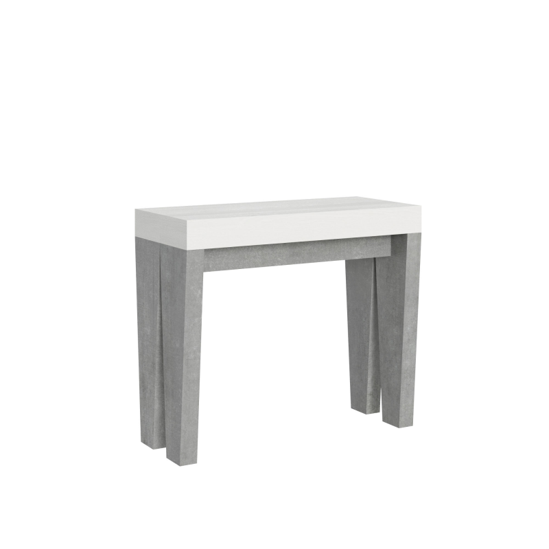Consolle allungabile 90x40/300 cm Spimbo Mix piano Bianco Frassino