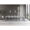 Consolle allungabile 90x40/300 cm Spimbo Mix piano Bianco Frassino