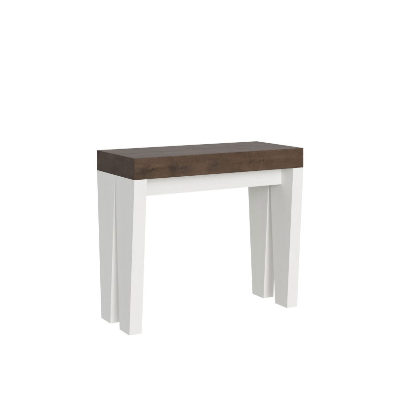 Consolle allungabile 90x40/300 cm Spimbo Mix piano Bianco Frassino