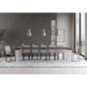 Consolle allungabile 90x40/300 cm Spimbo Mix piano Bianco Frassino